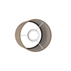 Zylinder-Lampenschirm S aus Stoff mit E27-Fassung – Made in Italy – Braune Wolle – Ansicht 3