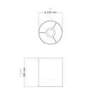Zylinderlampenschirm S aus Stoff mit E27-Fassung - Made in Italy - Sandwolle – Ansicht 6