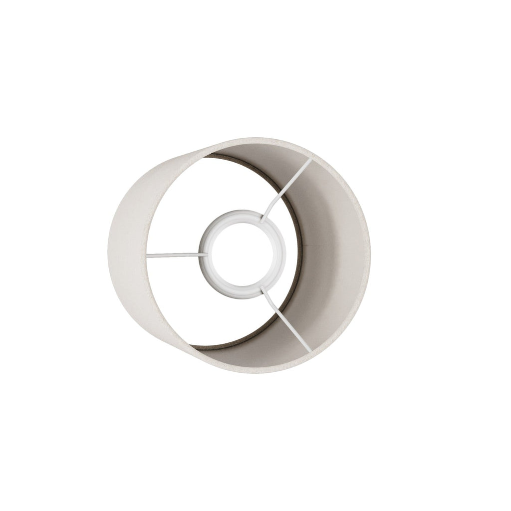Zylinderlampenschirm S aus Stoff mit E27-Fassung - Made in Italy - Sandwolle – Ansicht 3