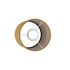 Zylinderlampenschirm S aus Stoff mit E27-Fassung – Made in Italy – Senfgelb-Wolle – Ansicht 3