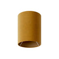 Zylinderlampenschirm S aus Stoff mit E27-Fassung – Made in Italy – Senfgelb-Wolle