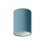 Cilindro S Textillampenschirm mit E27-Fassung – Made in Italy – Teletta Hellblau Severo