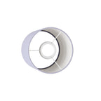 Zylindrischer S-Lampenschirm aus Stoff mit E27-Fassung – Made in Italy – Lila Baumwollstoff – Ansicht 3