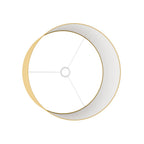 Zylinderschirm XL aus Stoff mit E27-Fassung – Made in Italy – Arenal Gold – Ansicht 3