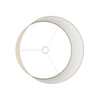 Lampenschirm Zylinder XL aus Stoff mit E27-Fassung – Made in Italy – Arenal Taupe – Ansicht 3