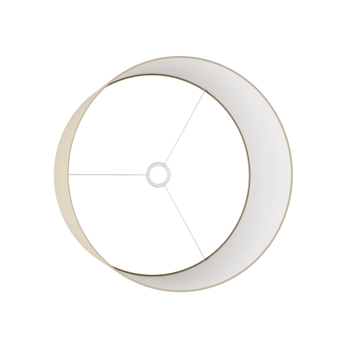 Lampenschirm Zylinder XL aus Stoff mit E27-Fassung – Made in Italy – Arenal Taupe – Ansicht 3