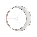 Zylindrischer XL-Lampenschirm aus Stoff mit E27-Fassung – Made in Italy – Camelot Braun – Ansicht 3