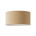 XL-Zylinderschirm aus Stoff mit E27-Fassung – Made in Italy – Naturjute
