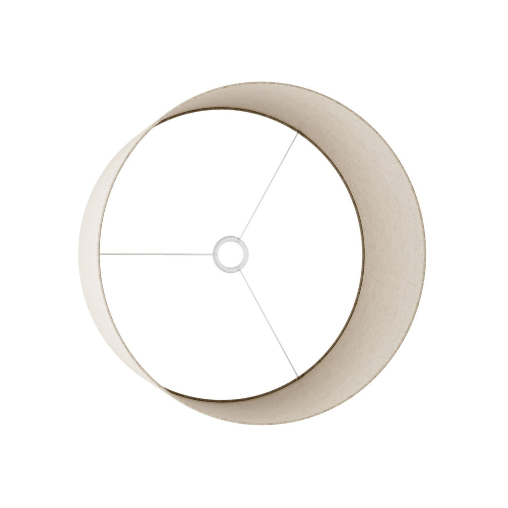 Zylinder Lampenschirm XL aus Stoff mit E27-Fassung – Made in Italy – Beige Wolle – Ansicht 3