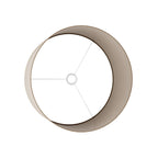 Zylinder-Lampenschirm XL aus Stoff mit E27-Fassung – Made in Italy – Braune Wolle – Ansicht 3