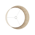 XL Zylinder-Lampenschirm aus Stoff mit E27-Fassung – Made in Italy – Raphia – Ansicht 3
