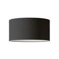 Zylindrischer XL-Lampenschirm aus Stoff mit E27-Fassung – Made in Italy – Teletta Anthrazit