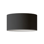 Zylindrischer XL-Lampenschirm aus Stoff mit E27-Fassung – Made in Italy – Teletta Anthrazit