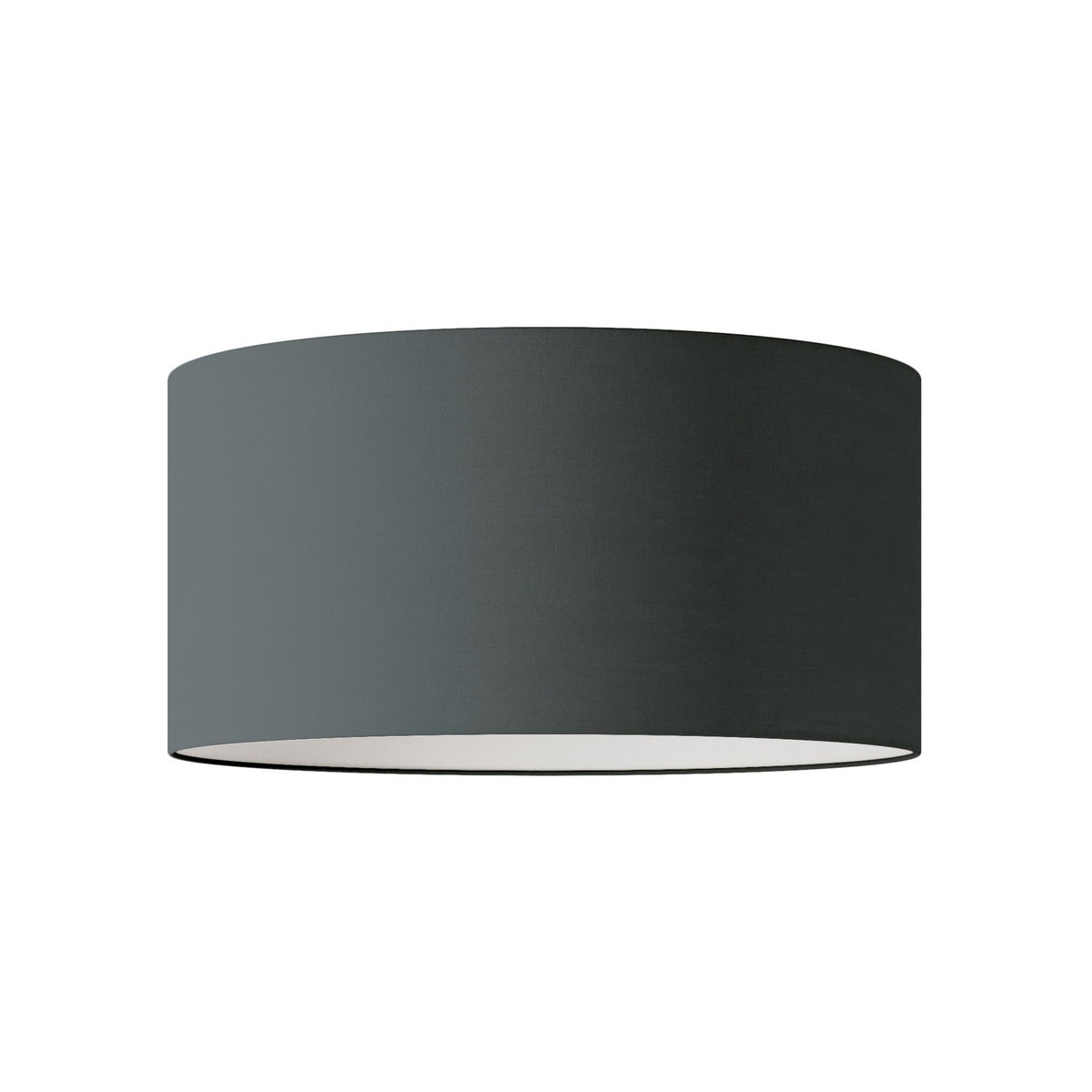 Lampenschirm Zylinder XL aus Stoff mit E27-Fassung – Made in Italy – Teletta Dunkelgrau