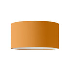 Zylinder-Lampenschirm XL aus Stoff mit E27-Fassung – Made in Italy – Stoff Mandarino