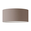 Zylinder-Lampenschirm XXL aus Stoff mit E27-Fassung - Made in Italy - Arenal Asche
