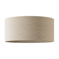 Zylinderlampenschirm XXL aus Stoff mit E27-Fassung - Made in Italy - Beige Wolle