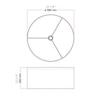 XXL Zylinder-Lampenschirm aus Stoff mit E27-Fassung - Made in Italy - Braune Wolle – Ansicht 6