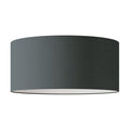 Zylinderschirm XXL aus Stoff mit E27-Fassung – Made in Italy – Dunkelgraues Gewebe