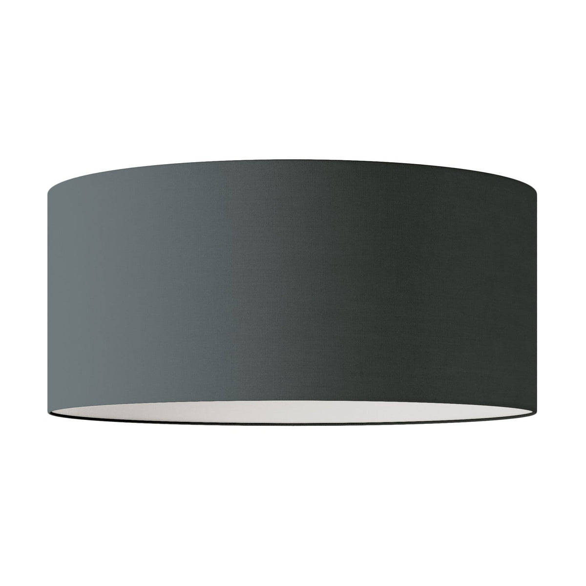 Zylinderschirm XXL aus Stoff mit E27-Fassung – Made in Italy – Dunkelgraues Gewebe