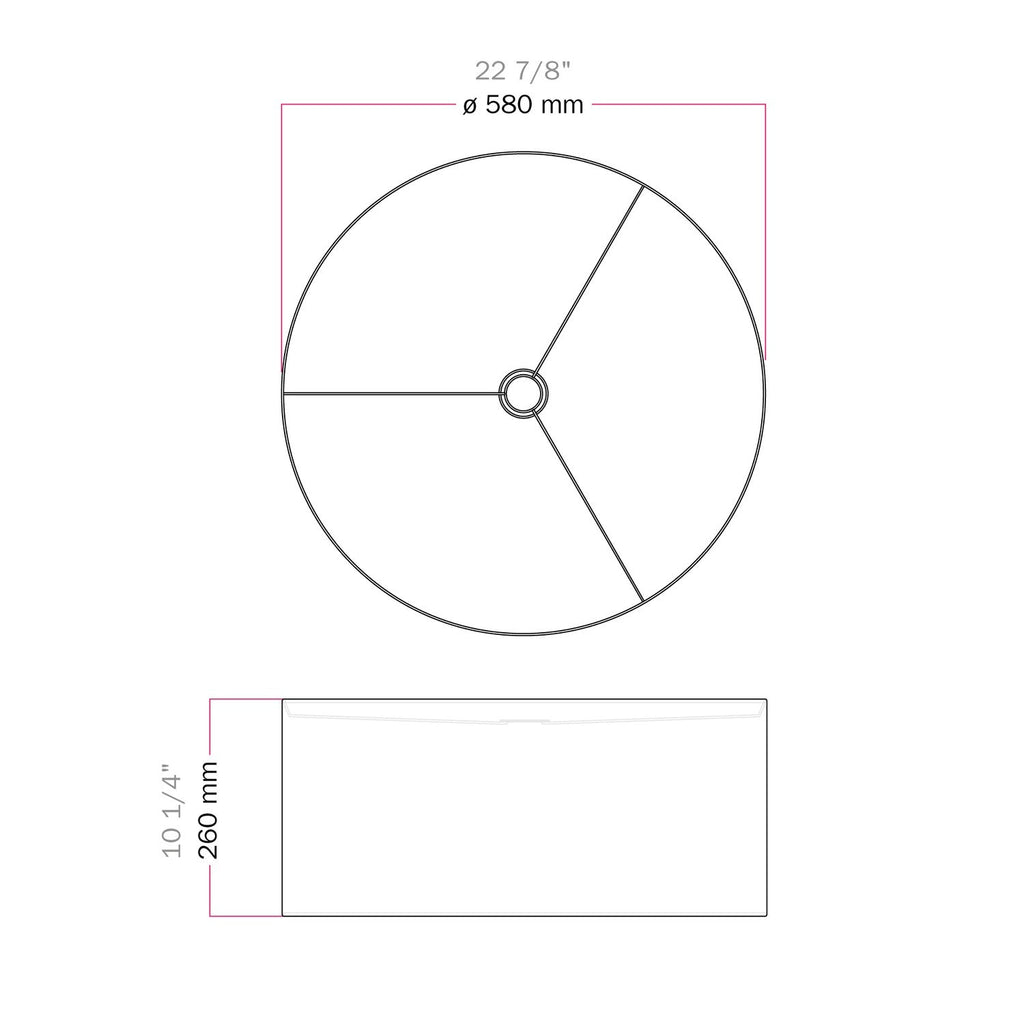 Zylindrischer XXL-Lampenschirm aus Stoff mit E27-Fassung – Made in Italy – Mandarinenstoff – Ansicht 6