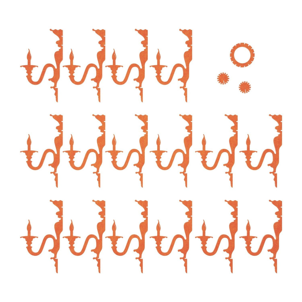 Klassischer SHHANDELIER-Lampenschirm aus schallabsorbierendem Material - Orange melange – Ansicht 3