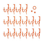 Klassischer SHHANDELIER-Lampenschirm aus schallabsorbierendem Material - Orange melange – Ansicht 3