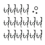 Klassischer SHHANDELIER-Lampenschirm aus schalldämmendem Material – Schwarzes Melange – Ansicht 3