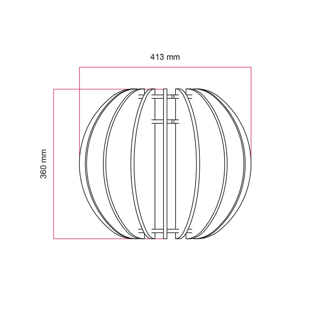 Elliptischer LAMPSHHADE-Lampenschirm aus schallabsorbierendem Material – Mélange-Weiß – Ansicht 4