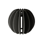 Elliptischer LAMPSHADE aus schallabsorbierendem Material – Schwarz melange