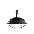 Lampenschirm Harbour mit Metallgitter - Schwarz