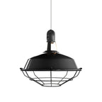 Lampenschirm Harbour mit Metallgitter - Schwarz