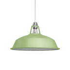 Harbour Schirm aus lackiertem Metall mit E27-Fassung, Durchmesser 38 cm – Wiesengrün