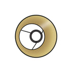 Impero-Lampenschirm mit E27-Fassung für Tischleuchte oder Wandleuchte – Made in Italy – Cinette Schwarz – Ansicht 3