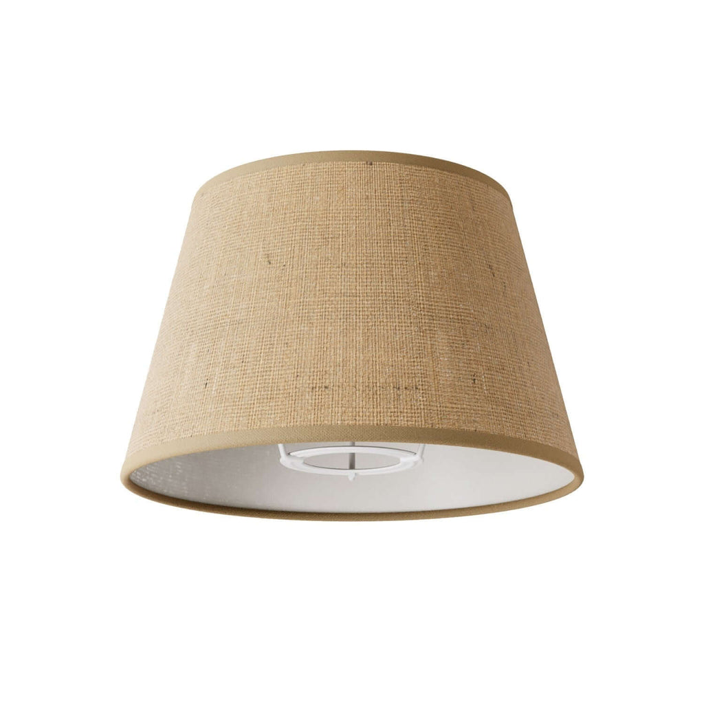 Impero-Schirm mit E27-Fassung für Tischleuchte oder Wandleuchte - Made in Italy - Naturjute