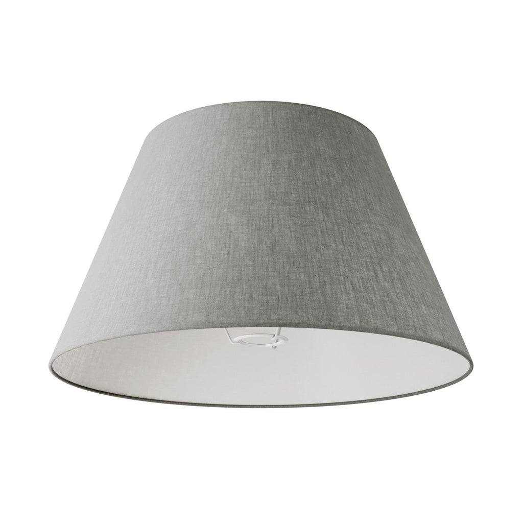 Impero Lampenschirm L für Tischlampe oder Wandleuchte mit E27-Fassung – Made in Italy – Camelot Grau