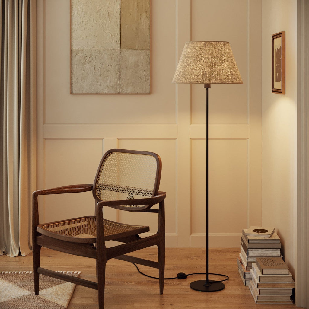 Impero-Lampenschirm L für Tischlampe oder Wandleuchte mit E27-Fassung – Made in Italy – Naturjute – Ansicht 2