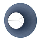 Lampenschirm Impero L für Tisch- oder Wandleuchte mit E27-Sockel – Made in Italy – Blaue Wolle – Ansicht 3