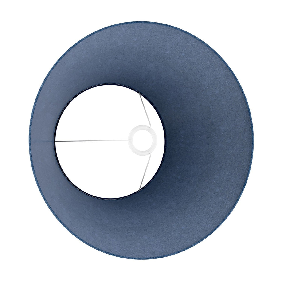 Lampenschirm Impero L für Tisch- oder Wandleuchte mit E27-Sockel – Made in Italy – Blaue Wolle – Ansicht 3