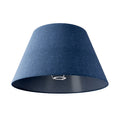 Lampenschirm Impero L für Tisch- oder Wandleuchte mit E27-Sockel – Made in Italy – Blaue Wolle