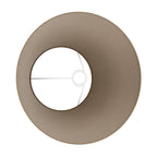 Lampenschirm Impero L für Tischleuchte oder Wandleuchte mit E27-Fassung – Made in Italy – Braune Wolle – Ansicht 3