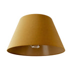 Impero L Lampenschirm für Tisch- oder Wandleuchten mit E27-Fassung – Made in Italy – Senfgelbe Wolle