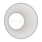 Lampenschirm Impero L für Tischlampe oder Wandleuchte mit E27-Fassung – Hergestellt in Italien – Antrazit-Leinen – Ansicht 3