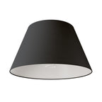 Lampenschirm Impero L für Tischlampe oder Wandleuchte mit E27-Fassung – Hergestellt in Italien – Antrazit-Leinen