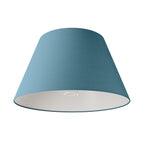 Impero Lampenschirm L für Tisch- oder Wandleuchte mit E27-Fassung – Made in Italy – Stoff Hellblau