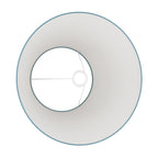 Impero Lampenschirm L für Tisch- oder Wandleuchte mit E27-Fassung – Made in Italy – Stoff Hellblau – Ansicht 3