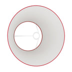 Impero Lampenschirm L für Tischlampe oder Wandleuchte mit E27-Fassung – Made in Italy – Stoff Rot – Ansicht 3