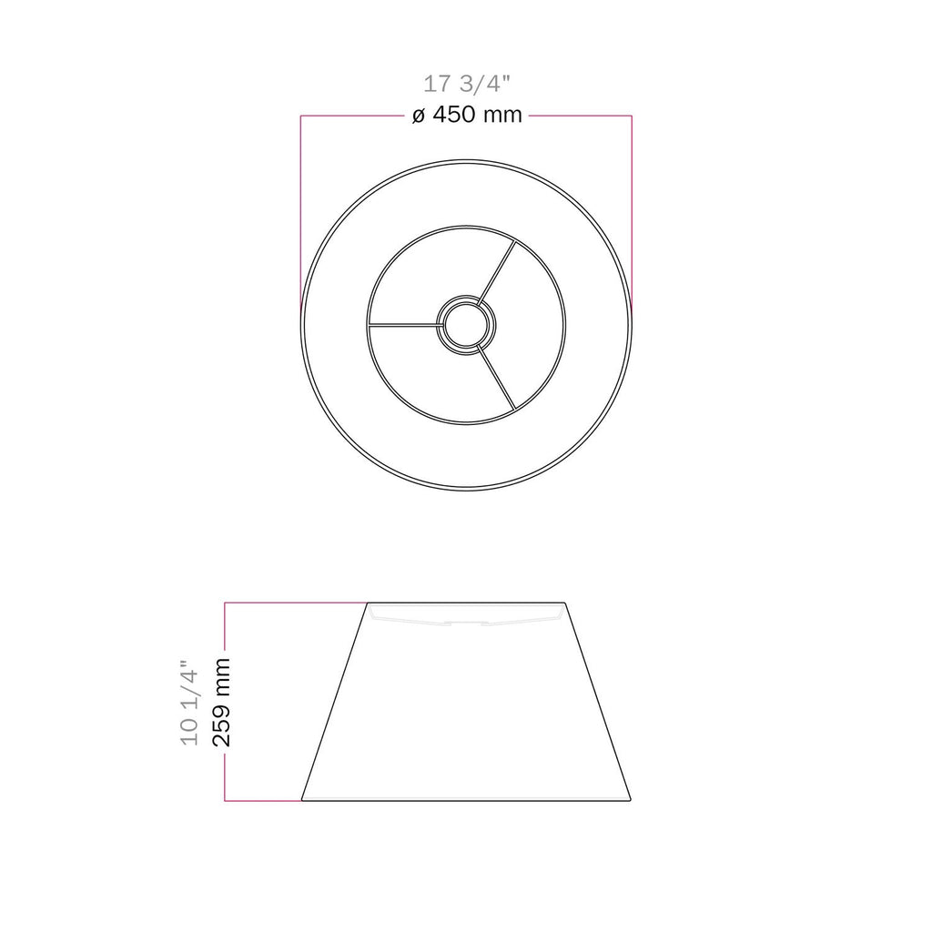 Impero L Lampenschirm für Pendelleuchte mit E27-Fassung – Made in Italy – Camelot Grau – Ansicht 6