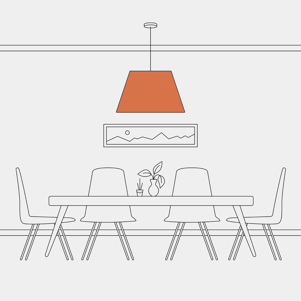 Lampenschirm Impero L für Pendelleuchte mit E27-Fassung – Made in Italy – Cinette Lobster – Ansicht 5