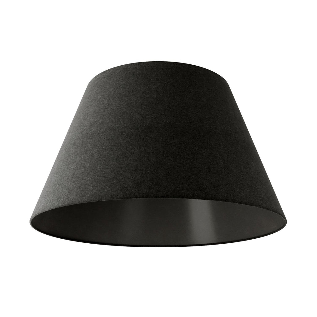Impero Lampenschirm L für Pendelleuchten mit E27-Fassung – Made in Italy – Dunkelgraue Wolle
